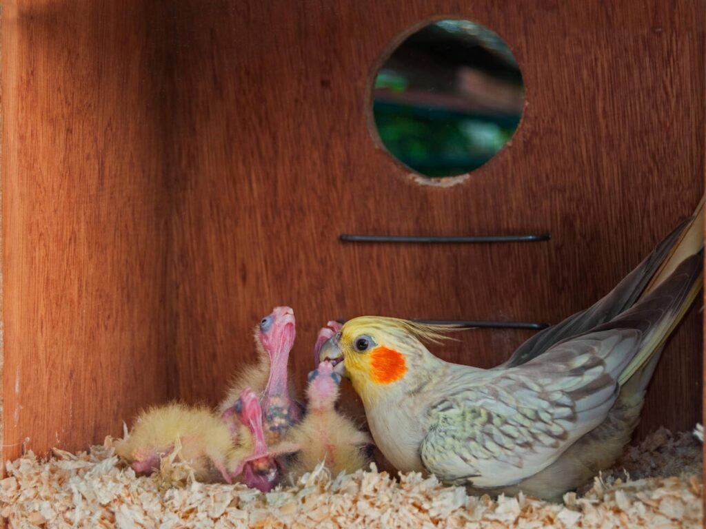 feeding cockatiel babies